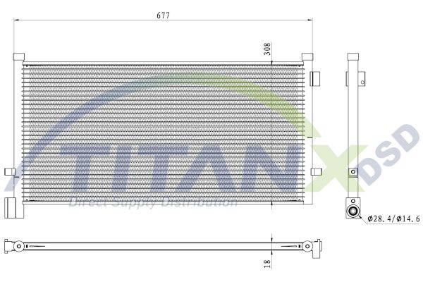 Kondenzátor, klimatizace CD129005