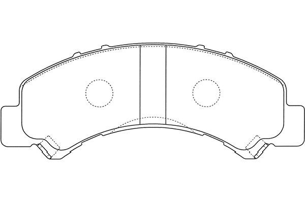 Kavo Parts Stabdžių trinkelių rinkinys, diskinis stabdys