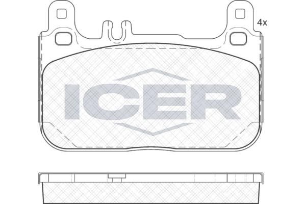 ANDEL 182173 - Brake Pad Set, disc brake