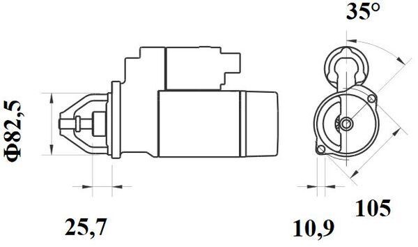 Product Image - Startmotor / starter - MS739 - MAHLE