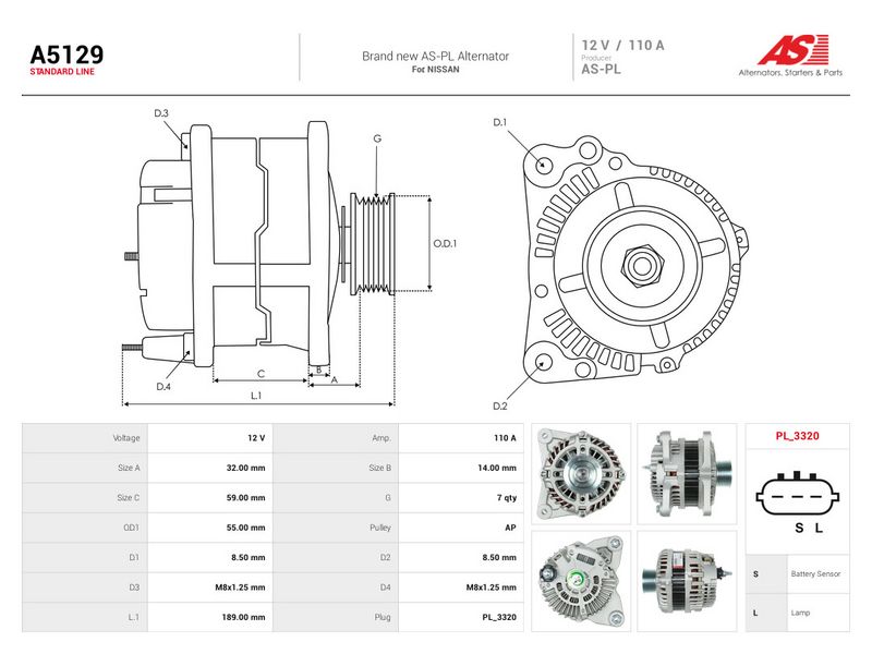 Generaator, AS-PL A5129