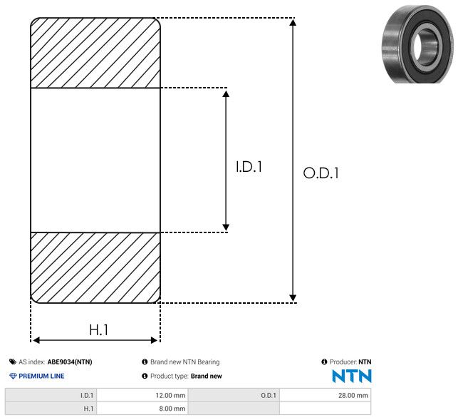 AS-PL ABE9034(NTN) Bearing