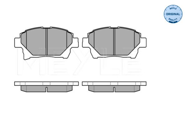 MEYLE 025 235 1015/W Brake Pad Set, disc brake