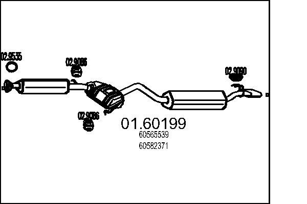 MTS hátsó hangtompító 01.60199