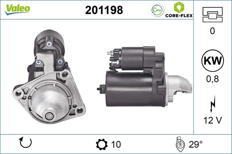 VALEO Startmotor / Starter 201198