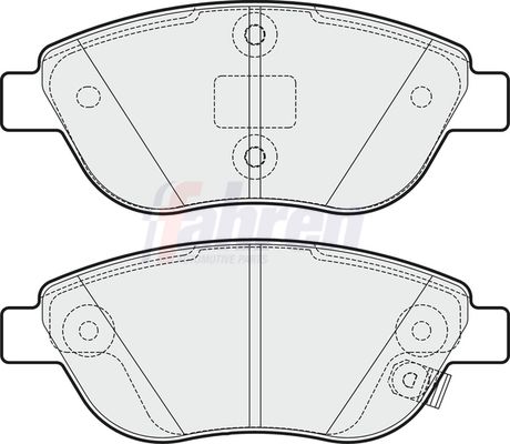 Fahren Brake Pad Set, disc brake FBP3553