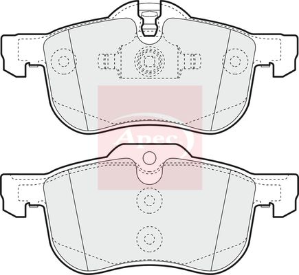 APEC Brake Pad Set, disc brake PAD1120