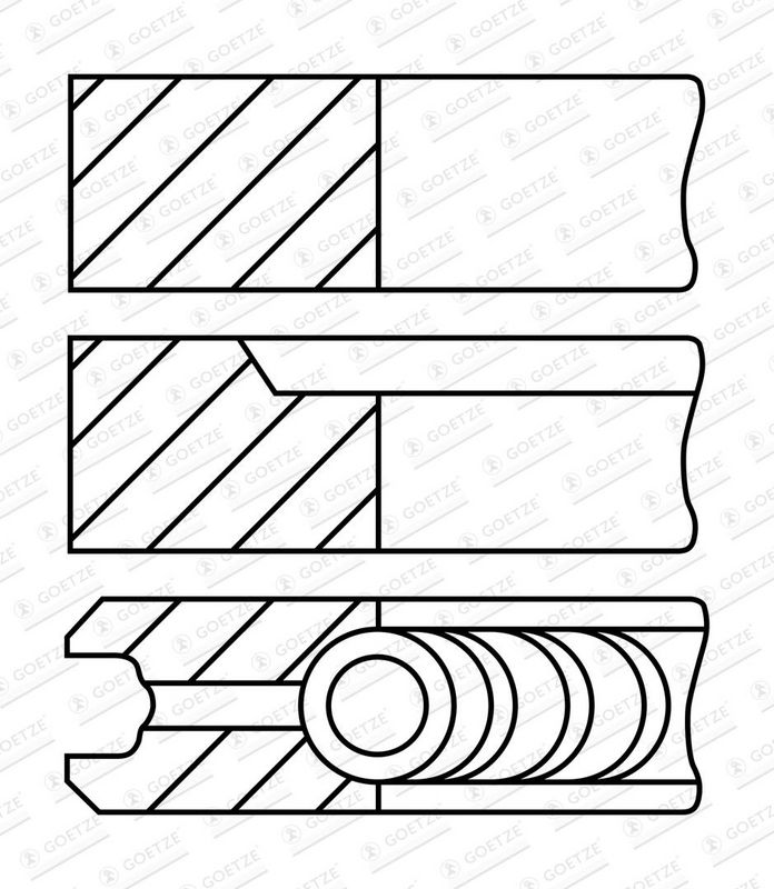 Jeu+segments+pistons GOETZE ENGINE 08-407100-10