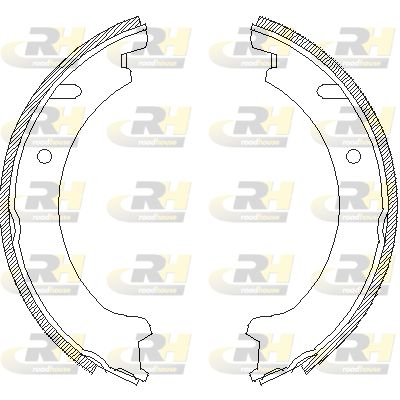 Комплект гальмівних колодок, стоянкове гальмо, Roadhouse 472100