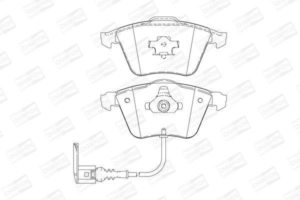 Колодки гальмівні (передні) A3, Eos, Golf, Leon, Passat B6, Passat B7, Passat CC, Scirocco, Superb, TT