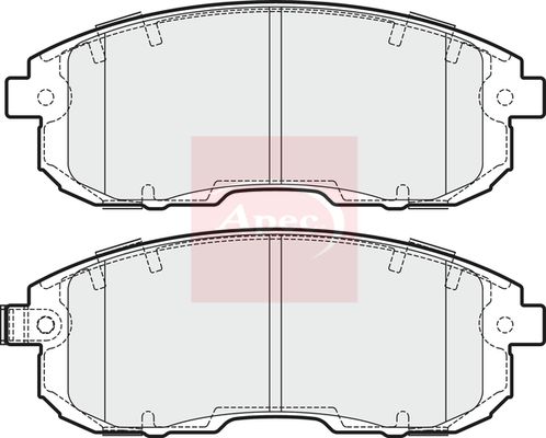 APEC Brake Pad Set, disc brake PAD1756
