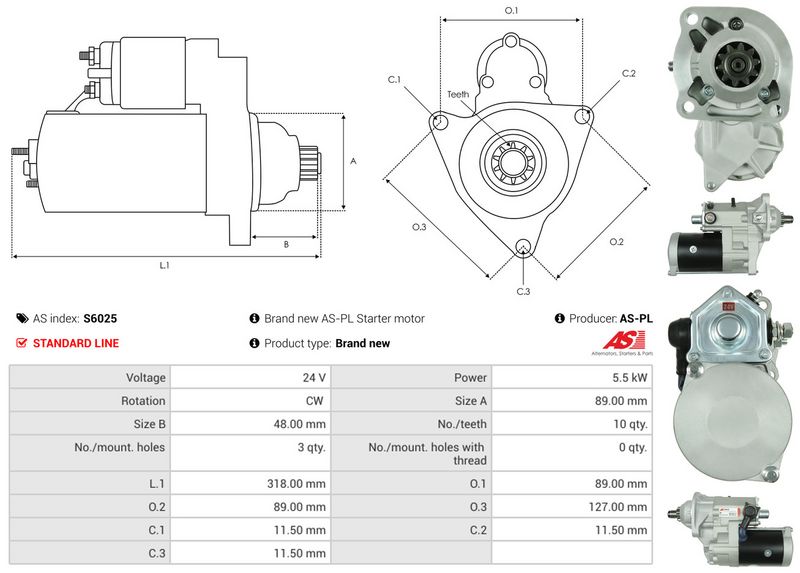 AS-PL S6025 Starter