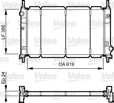 VALEO hűtő, motorhűtés 731011