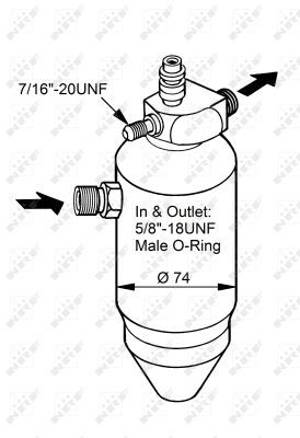 NRF 33077 Dryer, air conditioning