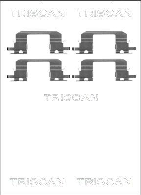 TRISCAN tartozékkészlet, tárcsafékbetét 8105 681532