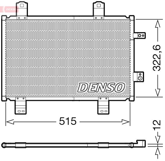 DENSO kondenzátor, klíma DCN44018