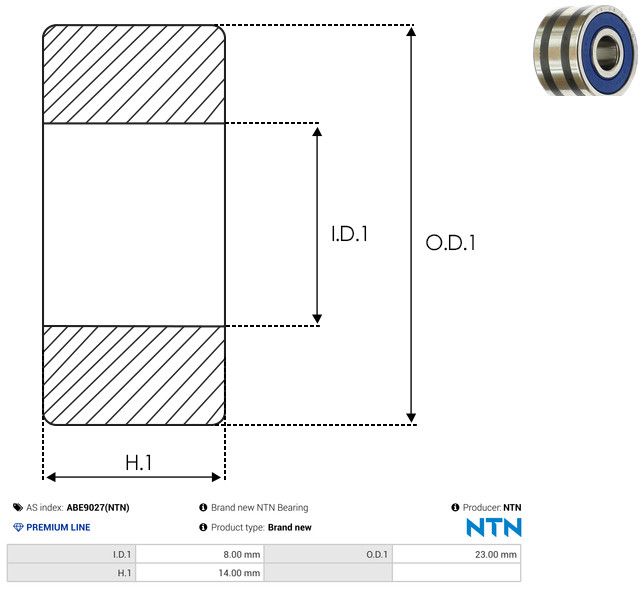 AS-PL ABE9027(NTN) Bearing