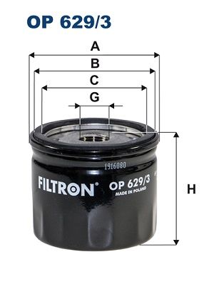FILTRON olajszűrő OP 629/3