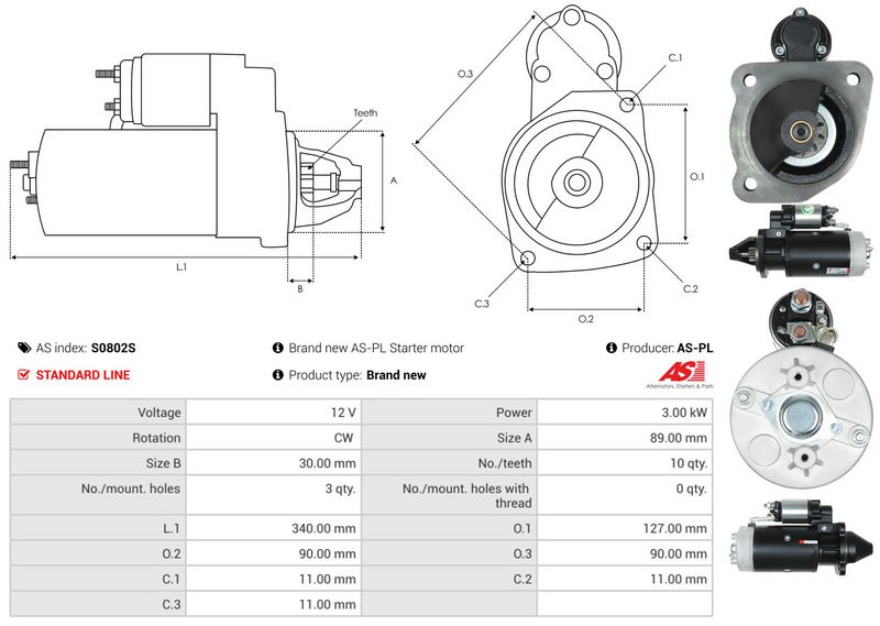 AS-PL S0802S Starter