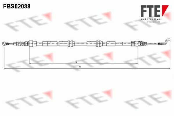 FTE huzal, rögzítőfék FBS02088
