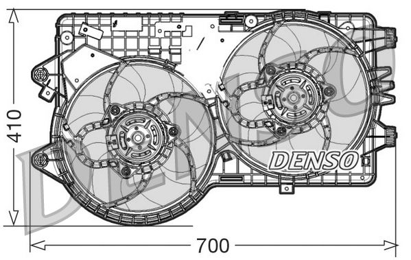 DENSO ventilátor, motorhűtés DER09067