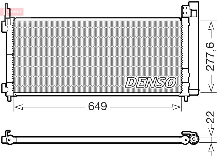 DENSO kondenzátor, klíma DCN51021