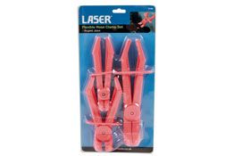 Laser Tools Flexible Hose Clamp Set Angled Jaws