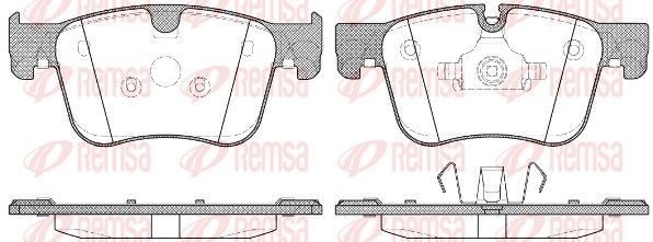 REMSA CITROEN Колодки тормозные передние C4 Grand Picasso, C4 Picasso, PEUGEOT 308