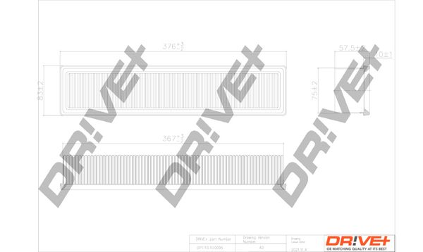 Повітряний фільтр, Dr!Ve+ DP1110.10.0095