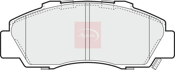 APEC Brake Pad Set, disc brake PAD1014