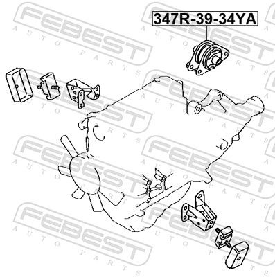 Paigutus, Mootor, FEBEST MZM-BONR