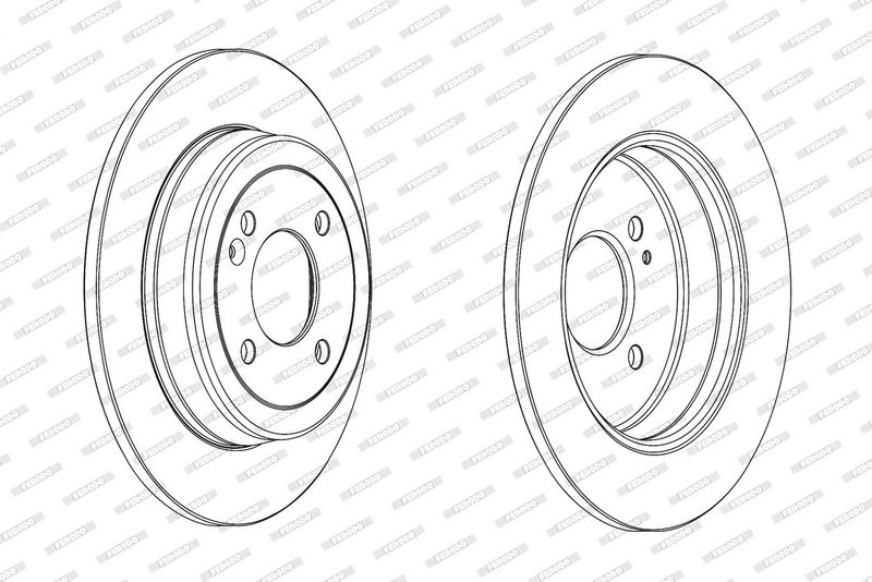 JEU DE 2 DISQUES DE FREIN