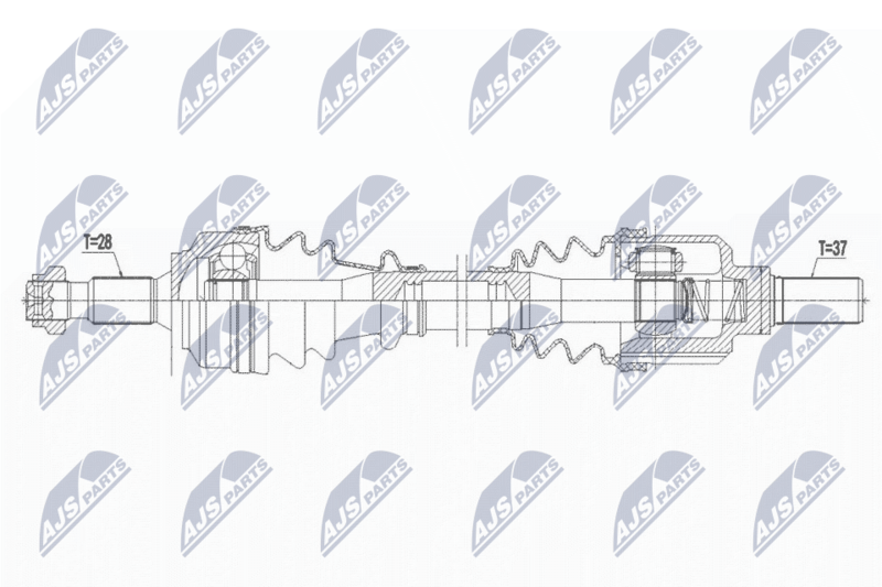 NTY hajtótengely NPW-PE-061