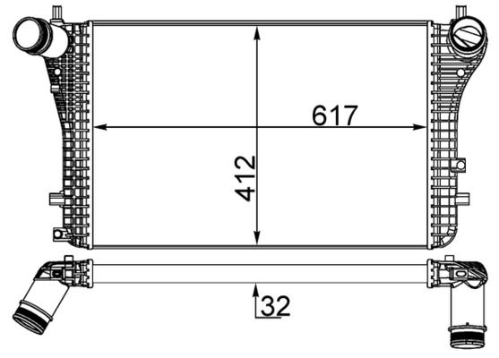 Охолоджувач наддувального повітря, Mahle CI207000S