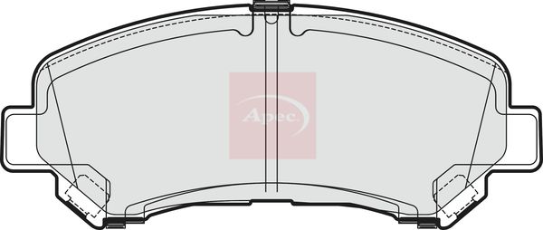 APEC Brake Pad Set, disc brake PAD1869