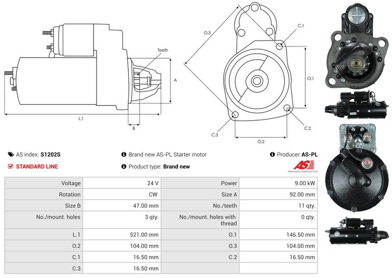 AS-PL S1202S Starter