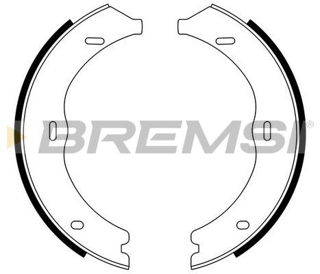 Комплект гальмівних колодок, стоянкове гальмо, Bremsi GF0316