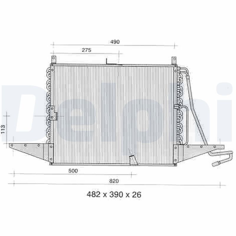 DELPHI kondenzátor, klíma TSP0225273