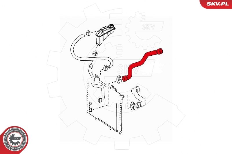 ESEN SKV 24SKV295 Radiator Hose