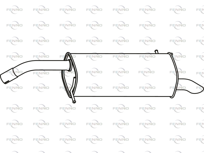 FENNO P23063 Rear Muffler