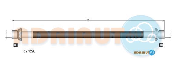 Гальмівний шланг, Adriauto 52.1296