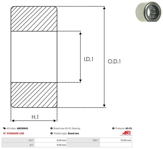 AS-PL ABE9084S Bearing