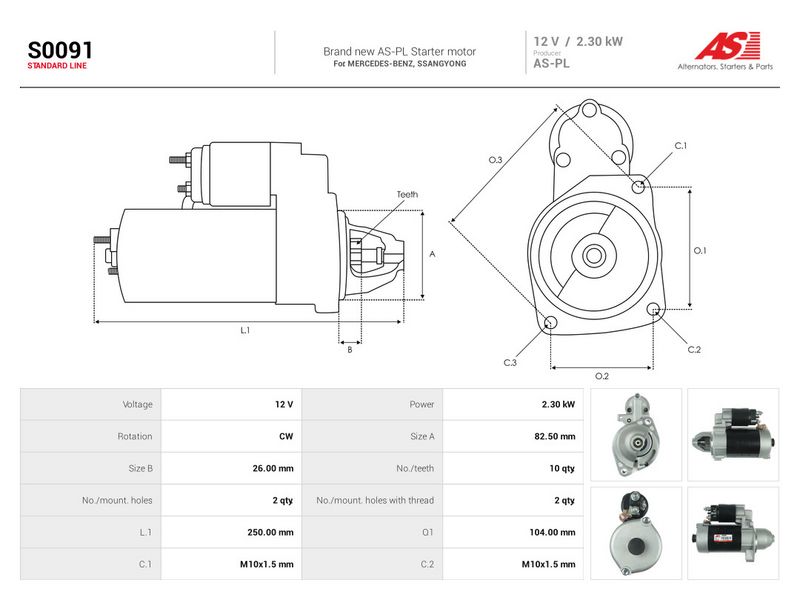 Starter, AS-PL S0091