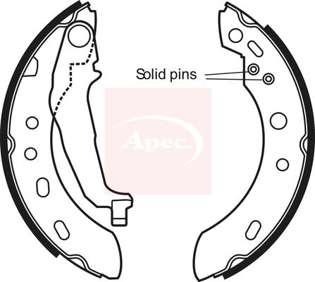 APEC Brake Shoe Set SHU665