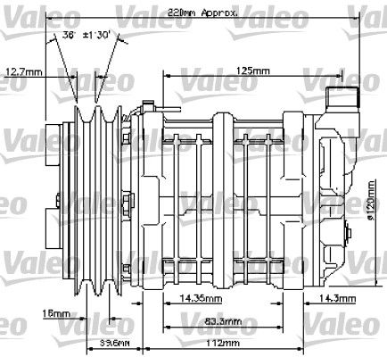 VALEO Compressor, airconditioning 815803