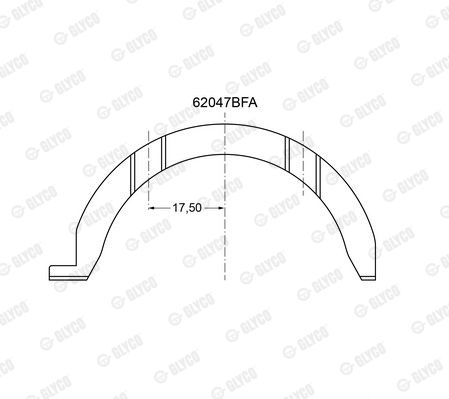 Полукольца коленвала для моделей: CITROËN (ZX, LNA,AX,BX,BX,C15,VISA,SAXO,BERLINGO,BERLINGO,XSARA,XSARA,XSARA,ZX,XSARA,