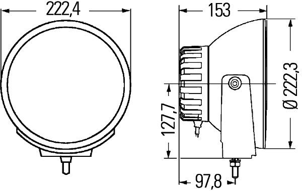 Фара дальнього світла, Hella 1F8007560-731