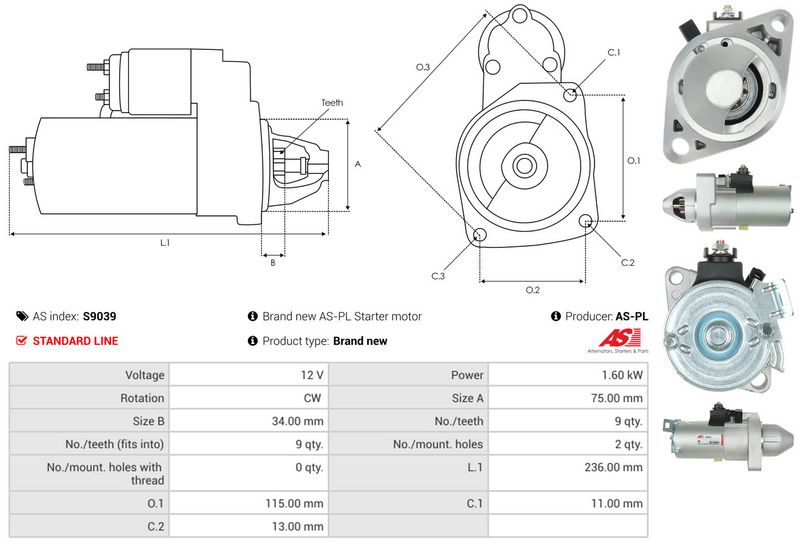 AS-PL S9039 Starter
