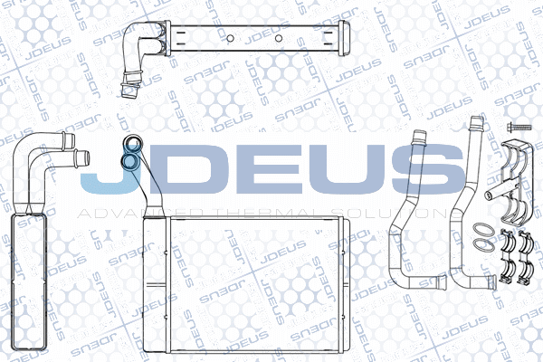 JDEUS Hőcserélő, belső tér fűtés M-2210370