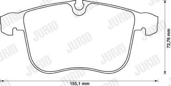 JURID 573090JC Brake Pad Set, disc brake